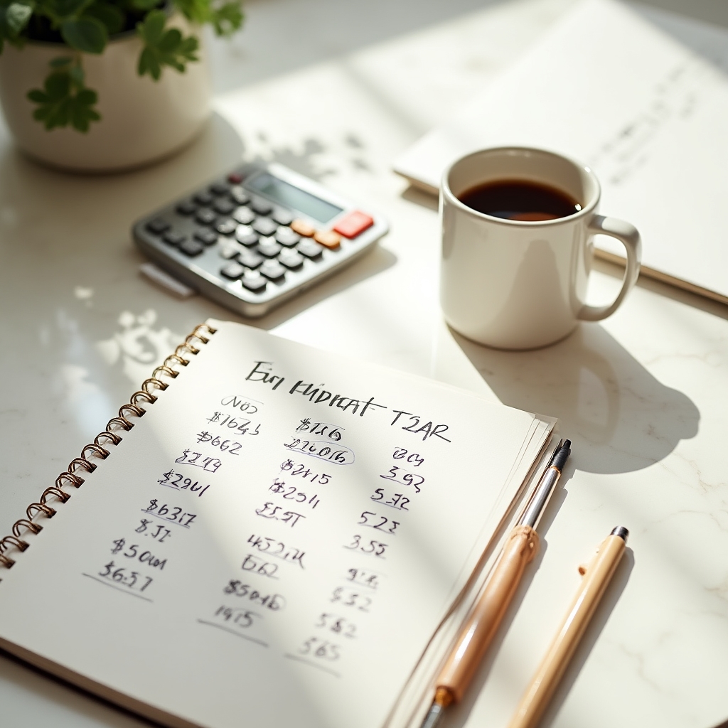 Personal finance learning workspace