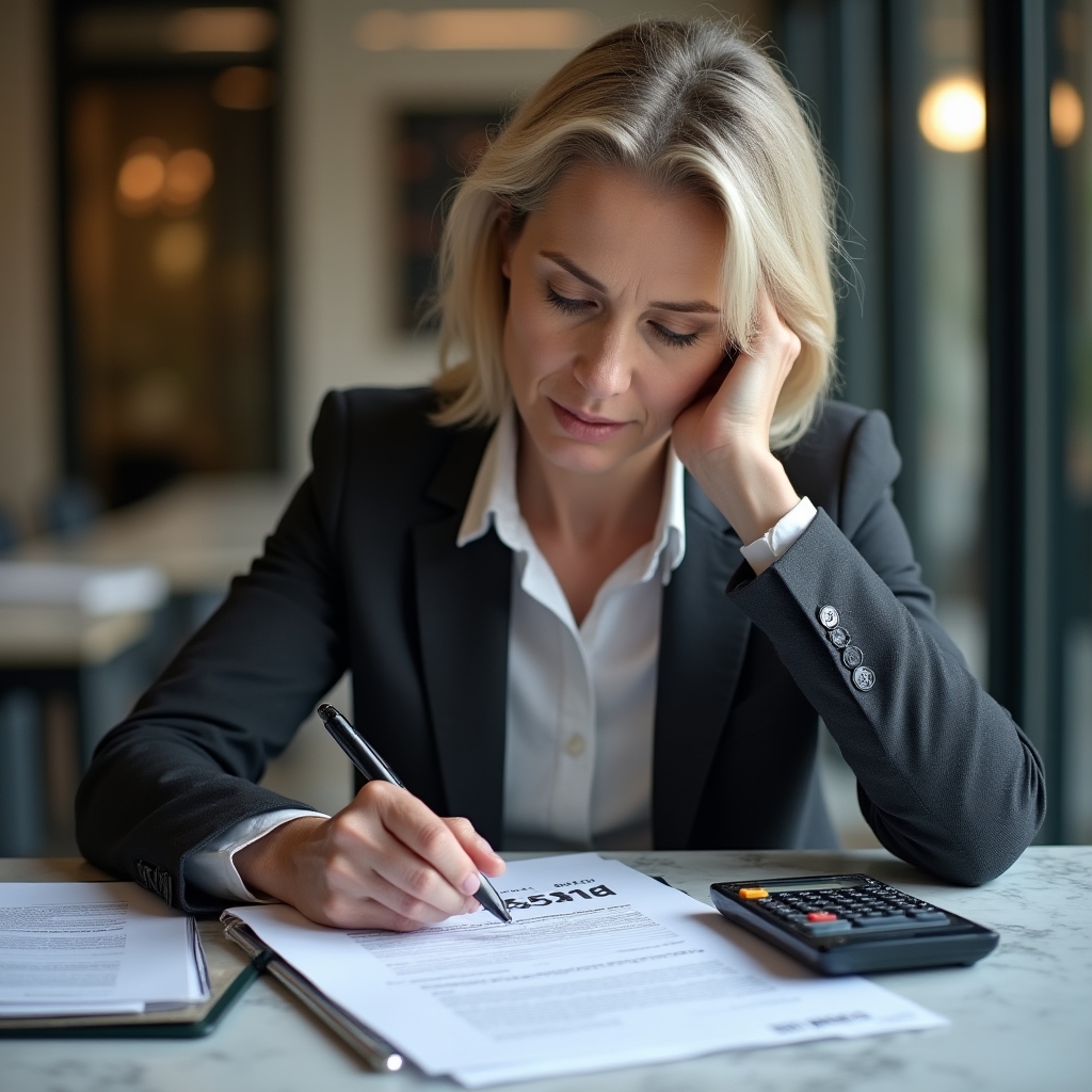 Savings planning documents and financial worksheets on a professional desk surface